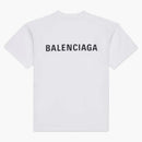 Balenciaga Large Fit Camiseta blanca