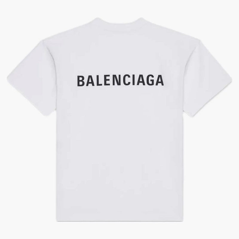Balenciaga Large Fit Camiseta blanca