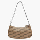 Balenciaga Le Cagole Mini Bag with Chain BB Monogram Beige/Brown