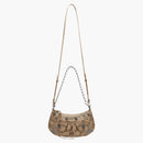 Balenciaga Le Cagole Mini Bag with Chain BB Monogram Beige/Brown