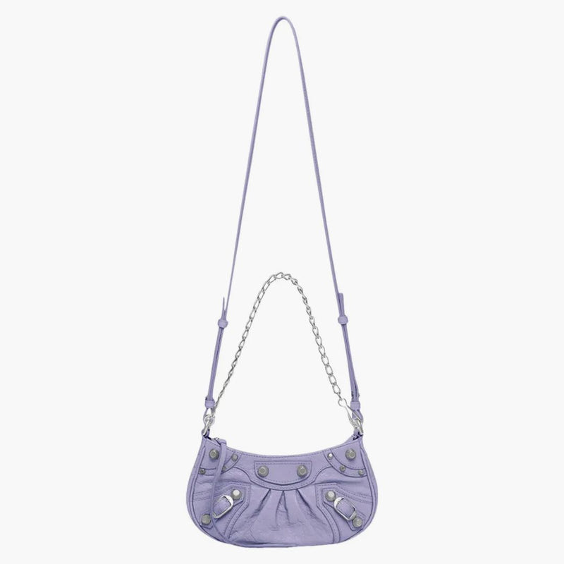 Balenciaga Le Cagole Mini Bag With Chain Lilac