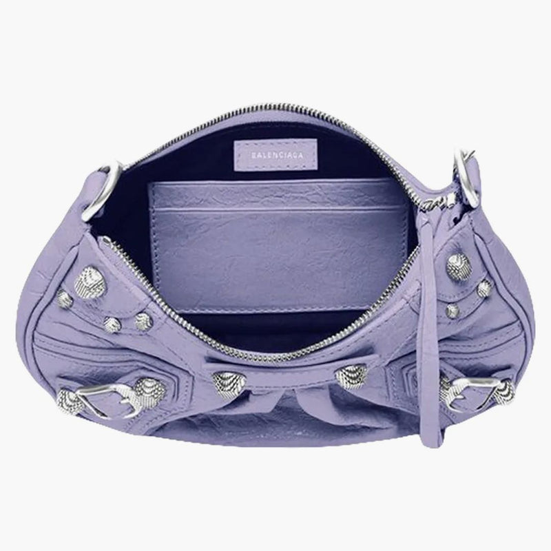 Balenciaga Le Cagole Mini Bag With Chain Lilac