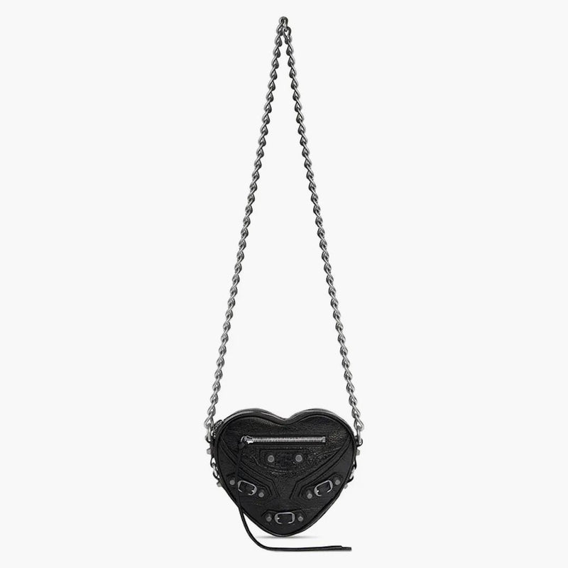 Balenciaga le Cagole Heart Mini Bag Black
