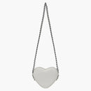 Balenciaga Le Cagole Heart Mini Bag In Optic White