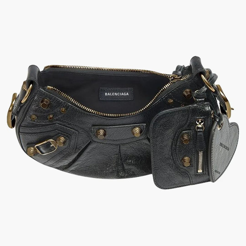 Balenciaga Le Cagole Stume a tracolla XS Black Arena
