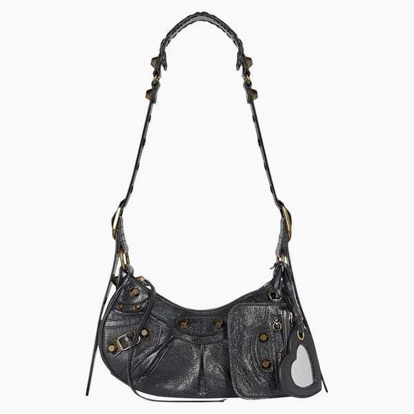 Balenciaga Le Cagole Shoulder Bag XS Black Arena