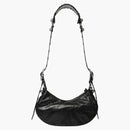 Balenciaga Le Cagole Shoulder Bag XS Rhinestones Black