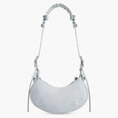 Balenciaga Le Cagole XS Rhinestones Shoulder Bag Light Blue