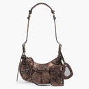 Balenciaga Le Cagole XS Shoulder Bag Metallized Bonze