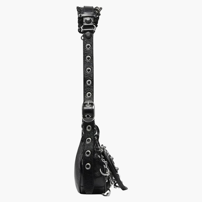 Balenciaga Le Cagole XS Shoulder Bag with Piercing Black