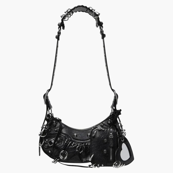 Balenciaga le Cagole XS ramenní taška s piercingem