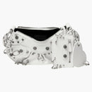 Balenciaga Le Cagole Xs Shoulder Bag With Piercing White Arena