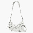 Balenciaga Le Cagole Xs Shoulder Bag With Piercing White Arena