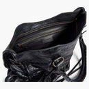 Balenciaga Le City Medium Bag in Black Arena Storico Lambskin Brass Hardware Black (7977862BEK1000)