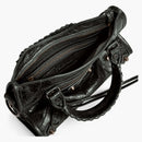 Balenciaga Le City Mini Bag en Black Arena Storico Hardware de latón Lambsker Negro (8063952abek1000)