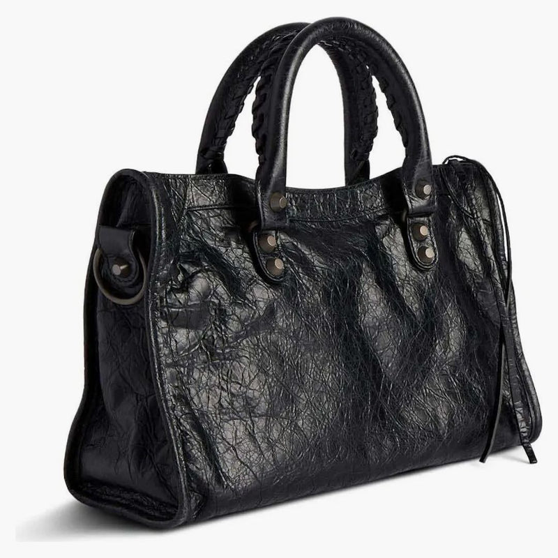 トートバッグ Balenciaga Le City Small Tote Bag In Arena Storico Leather BALENCIAGA Small Le City Arena Storico Leather Bag Balenciaga