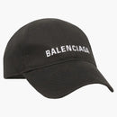Balenciaga logotipo gorra negra/blanca