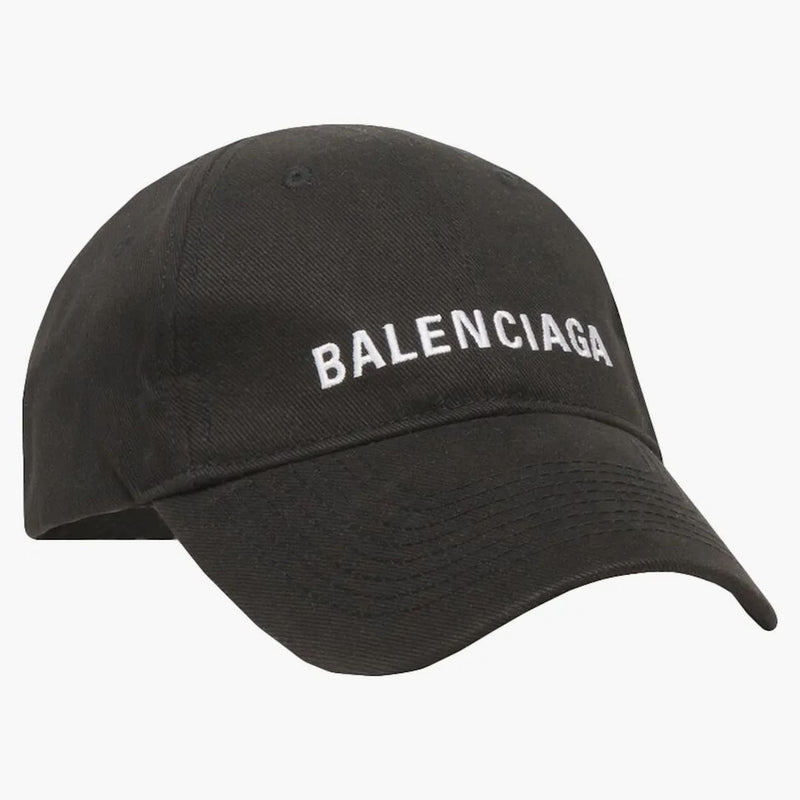 Balenciaga logo čepice černá/bílá