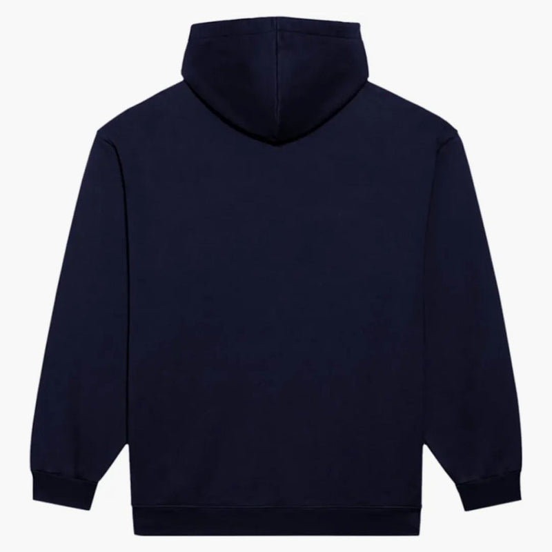 Balenciaga Logo Medium Fit Hoodie Marine Blue/white