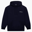 Balenciaga Logo Medium Fit Hoodie Marine Blue/White