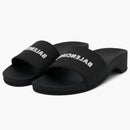 Balenciaga Logo Pool Clog Slide Black White (women's)