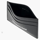 Balenciaga Logo Print (4 Card Slot) Card Holder Black