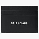 Balenciaga Logo Print (4 Card Slot) Card Holder Black