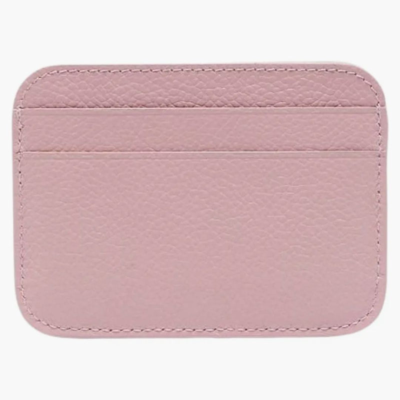 Impresión del logo de Balenciaga (4 ranuras para tarjetas 1 bolsillo deslizante) Titular de la tarjeta de efectivo rosa/blanco