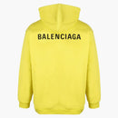 Balenciaga Logo Print Hoodie Yellow
