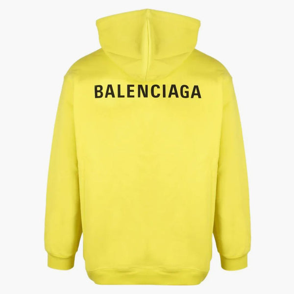 Balenciaga logo imprima sudadera amarilla
