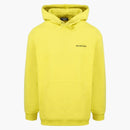Balenciaga Logo Print Hoodie Yellow