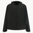 Balenciaga Logo Printed Nylon Oversized Jacket Black
