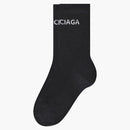 Balenciaga Logo Socks Black/white