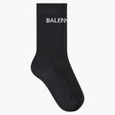 Balenciaga Logo Socks Black/white