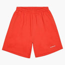 Balenciaga logo sweatshorts red