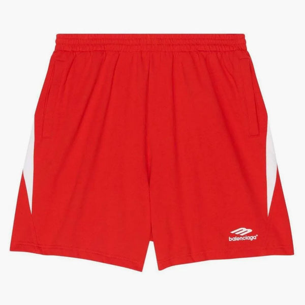 Balenciaga logo sweatshorts red