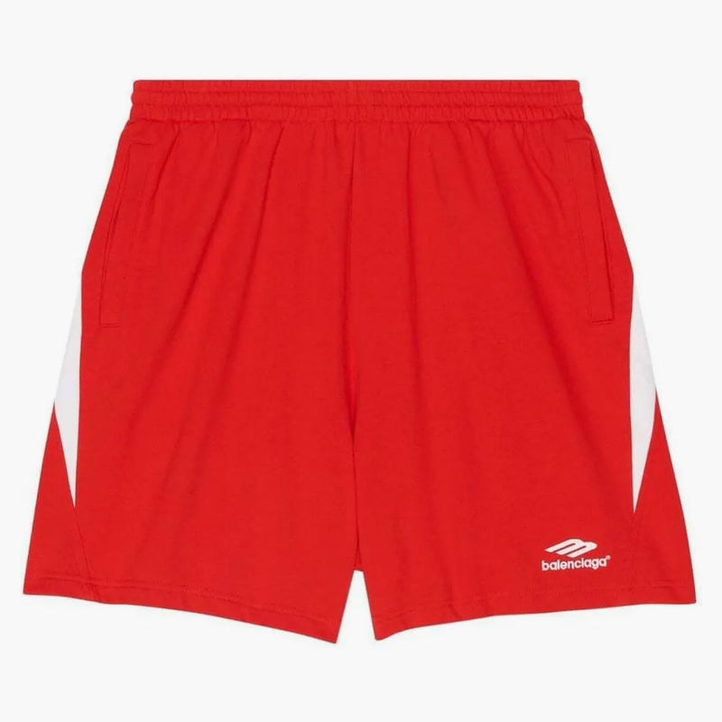Balenciaga logo sweatshorts red