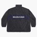 Balenciaga Logo Zip Up Jacket Black