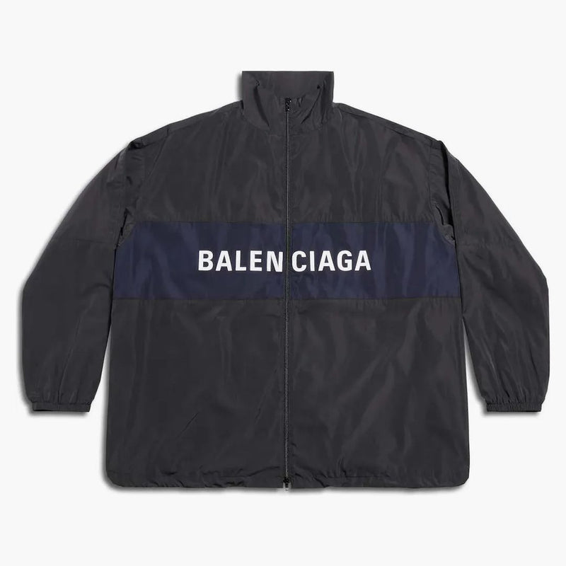 Logo Balenciaga Zip Up bunda černá