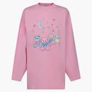Balenciaga Love Bear Womens Overized L/S T-shirt Pink