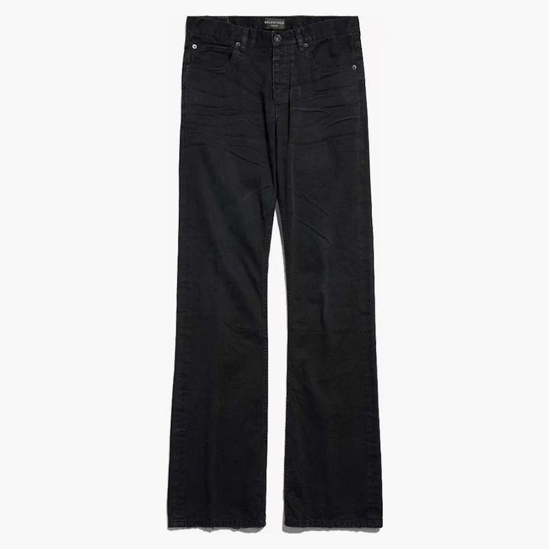 Balenciaga Low Pantalones rectos de la cintura Negro