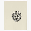 Balenciaga středně fit logo tričko bílé