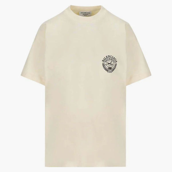 Balenciaga Medium Fit LOGO Camiseta White