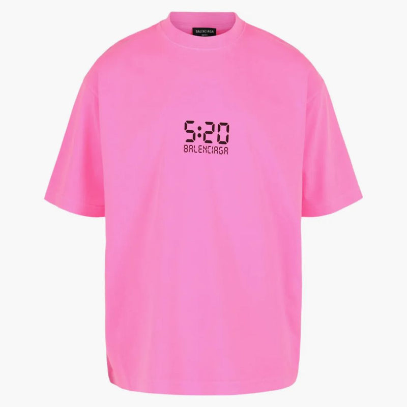Balenciaga Medium Fit T-shirt Bubble Gum/black