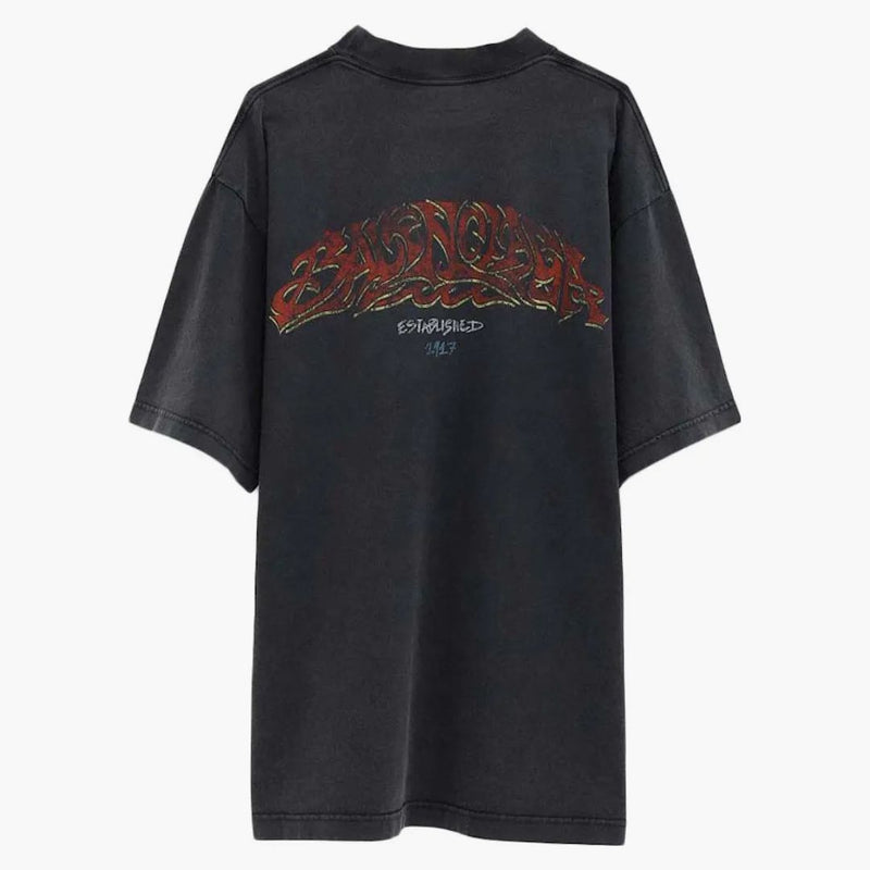 Balenciaga Medium Fit T-Shirt Dark Gray