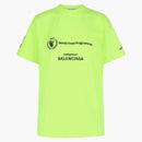Balenciaga Medium Fit Camiseta Fluorescente Amarillo/Negro