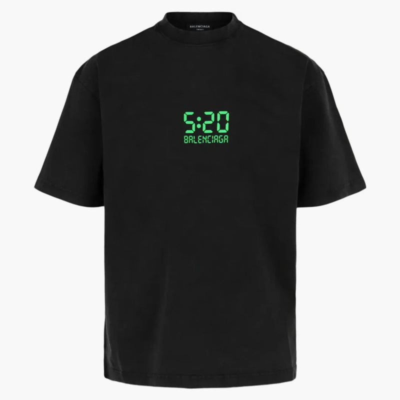 Balenciaga Medium Fit T-shirt Wash Black/green