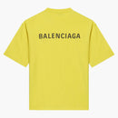 Balenciaga Medium Fit Vintage LOGO LOGO EMPRESO Camiseta Amarillo