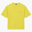 Balenciaga Medium Fit Vintage LOGO LOGO EMPRESO Camiseta Amarillo