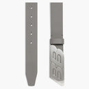Balenciaga Men's Moto Logo Belt Dark Gray